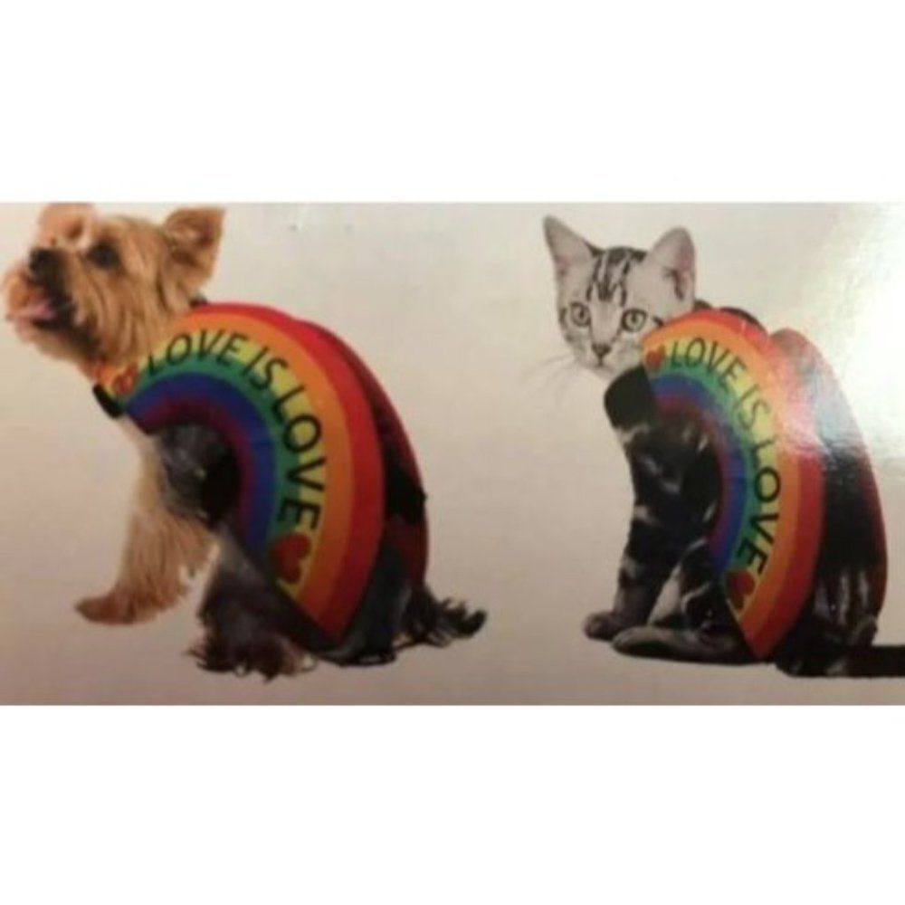 Rainbow Pet Costume-XS-Pride‎